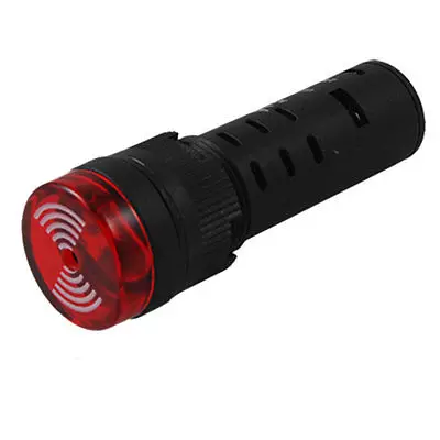 

AC 12V Buzzer Alarm Red LED Accident Signal Indicator Light
