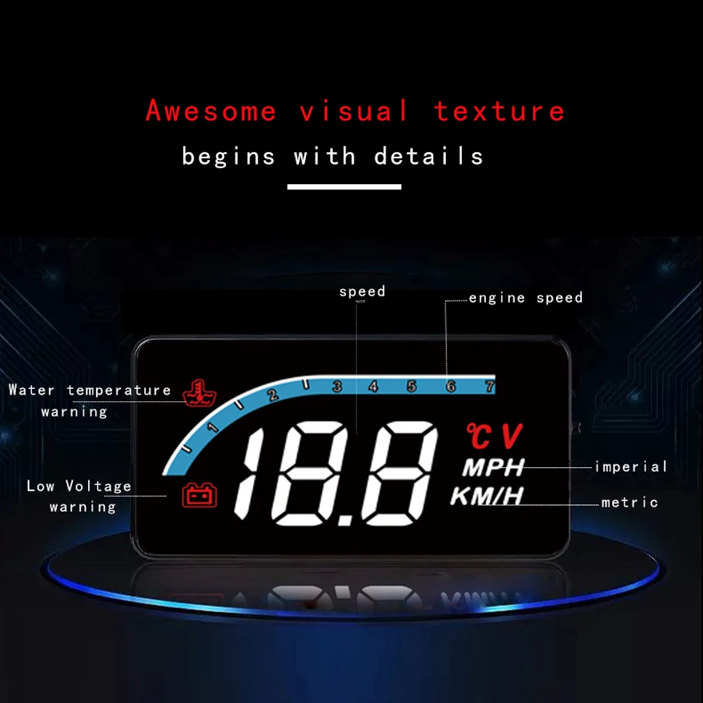 Система сигнализации L1 OBD 2 II уникальные детали проектора температура воды выше