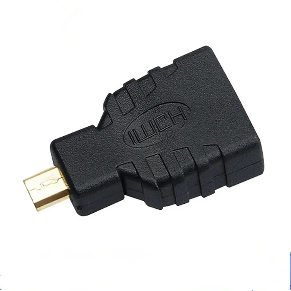 Адаптер Micro-HDMI на HDMI позолоченный 1080P Micro HDMI штекер на Стандартный HDMI для Raspberry Pi 4 Модель B модель