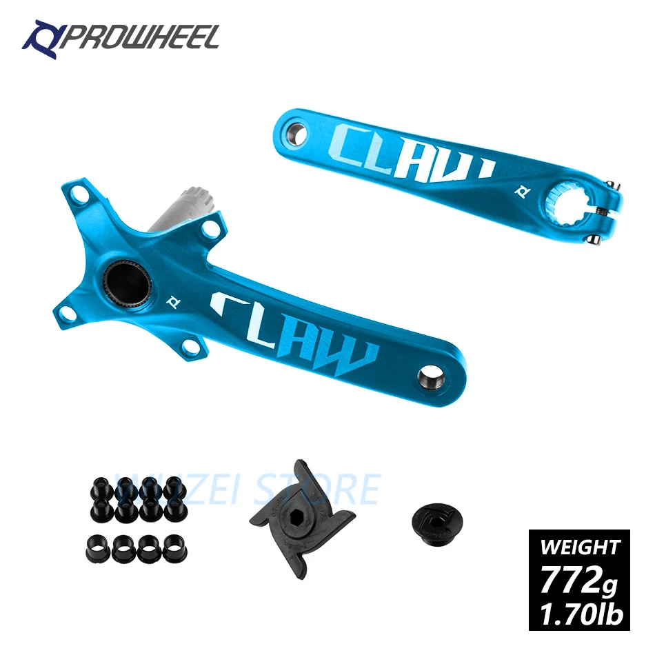 PROWHEEL 104BCD шатун для горного велосипеда алюминиевый сплав с дном 170 мм 175 мм MTB велосипедный Кривошип с осью 1x11Speed запчасти для велосипеда - Цвет: Blue 170