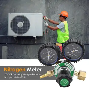 

YQD-09 Nitrogen Gauge Meter Nitrogen Pressure Reducer Scratch-proof Labor Saving Pressure Reducing Valve for Air Conditioning