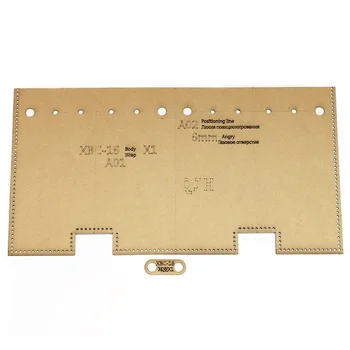 

1 Set Of Leather Craft Fashion Personality Wenwan Bag Storage Bag Sewing Pattern Hard Kraft Paper Stencil Template 4cm*16cm