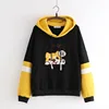 Hiver japonais Kawaii sweat à capuche pour femme Harajuku Animal graphique chaud vêtements doux jaune à capuche mignon école fille polaire sweat ► Photo 3/6