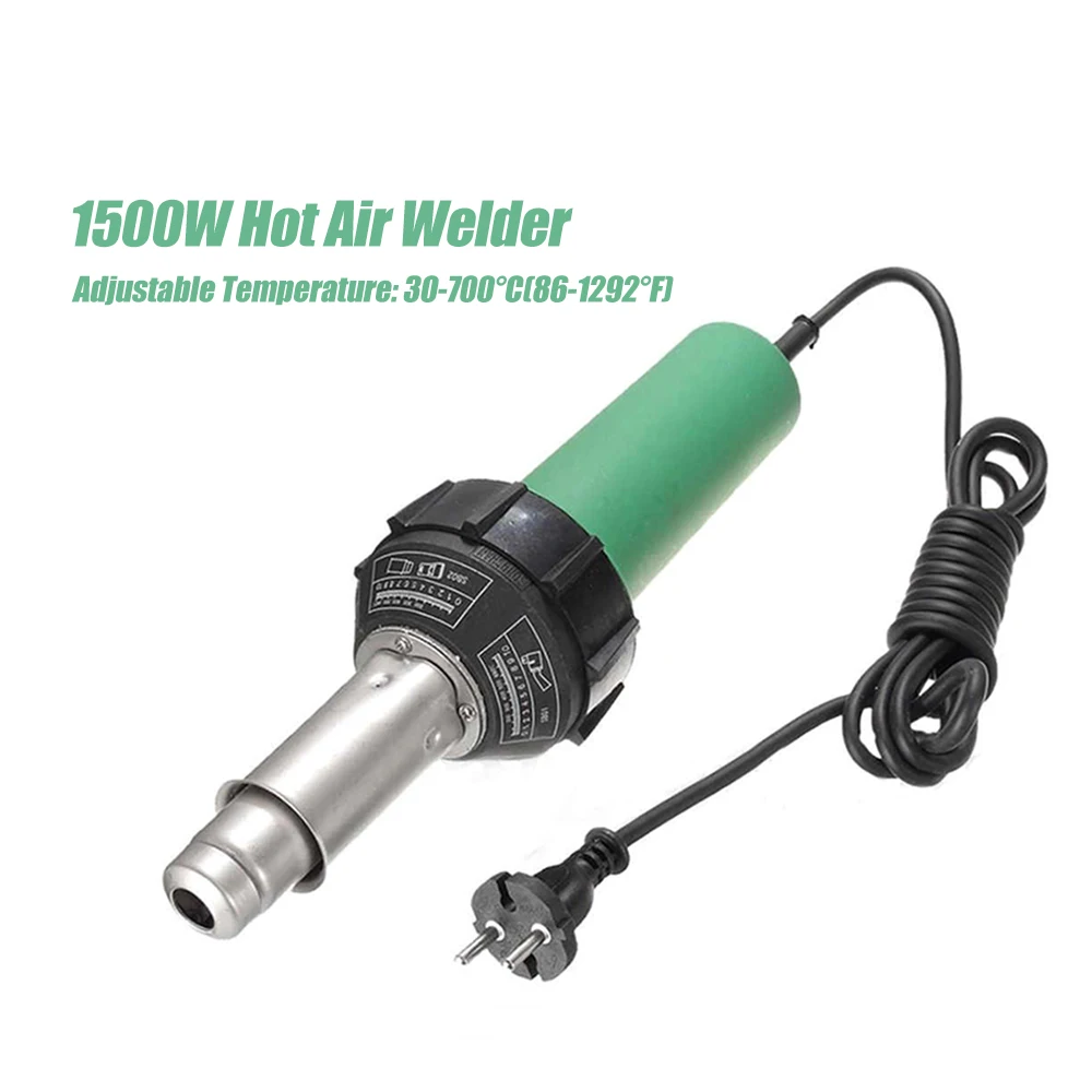 

1500W Welding Torch Adjustable Temperature Welder Hot Air Welding Heat Torch For Repairing Plastics Items Car Bumpers Kayak