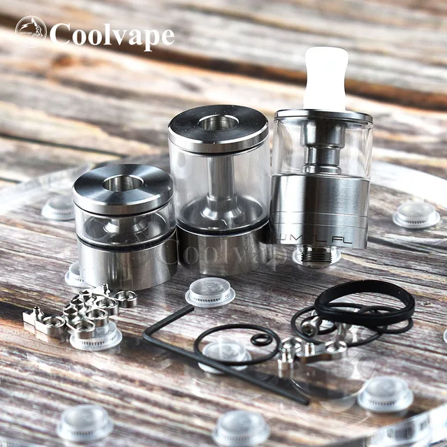 

coolvape Dvarw mtl FL rta 22mm vaping rta Airflow Rebuildable 316ss Single Coil Building atomizer rta with 10pcs AFC insert