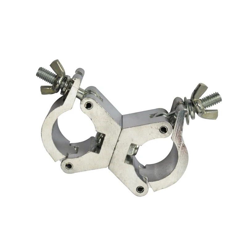 

5pcs/lot Stage Clamps 150kg Load Capacity Swivel Coupler 28~35mm Tube Double Ring Light Hook Big Stage Bracket Truss Fastener