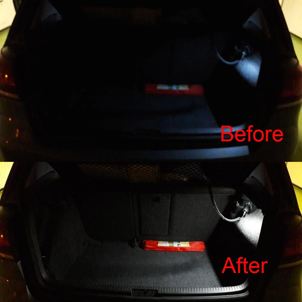 18SMD белый светодиодный светильник для багажника Volkswagen VW Eos Golf GTI MK5 MK6 MK7 Scirocco Sharan