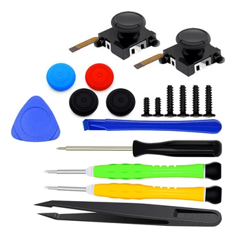 

18 in 1 3D Analog Sensor Stick Joystick Repair Parts Kits fit for Nintendo Switch NS Joy-Con