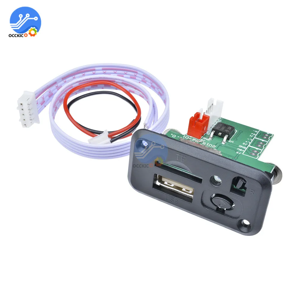 5 в 12 В USB MP3 декодер доска мини аудио декодирование модуль Поддержка TF карты песни плеер+ инфракрасный ИК пульт дистанционного управления приемник