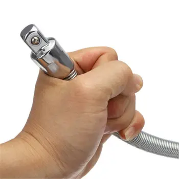 

Flexible Socket Extension Rod Bar Ratchet Wrench Tool 1/4 3/8 1/2 Inch Aluminum Alloy Socket Wrench Car Repair Tool Kit