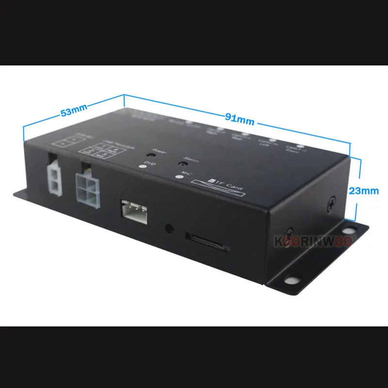Koorinwoo панорамная система 360 градусов DVR рекордер коробка 4 канала для автомобиля заднего вида видео передняя сторона Левая Правая камера парковка
