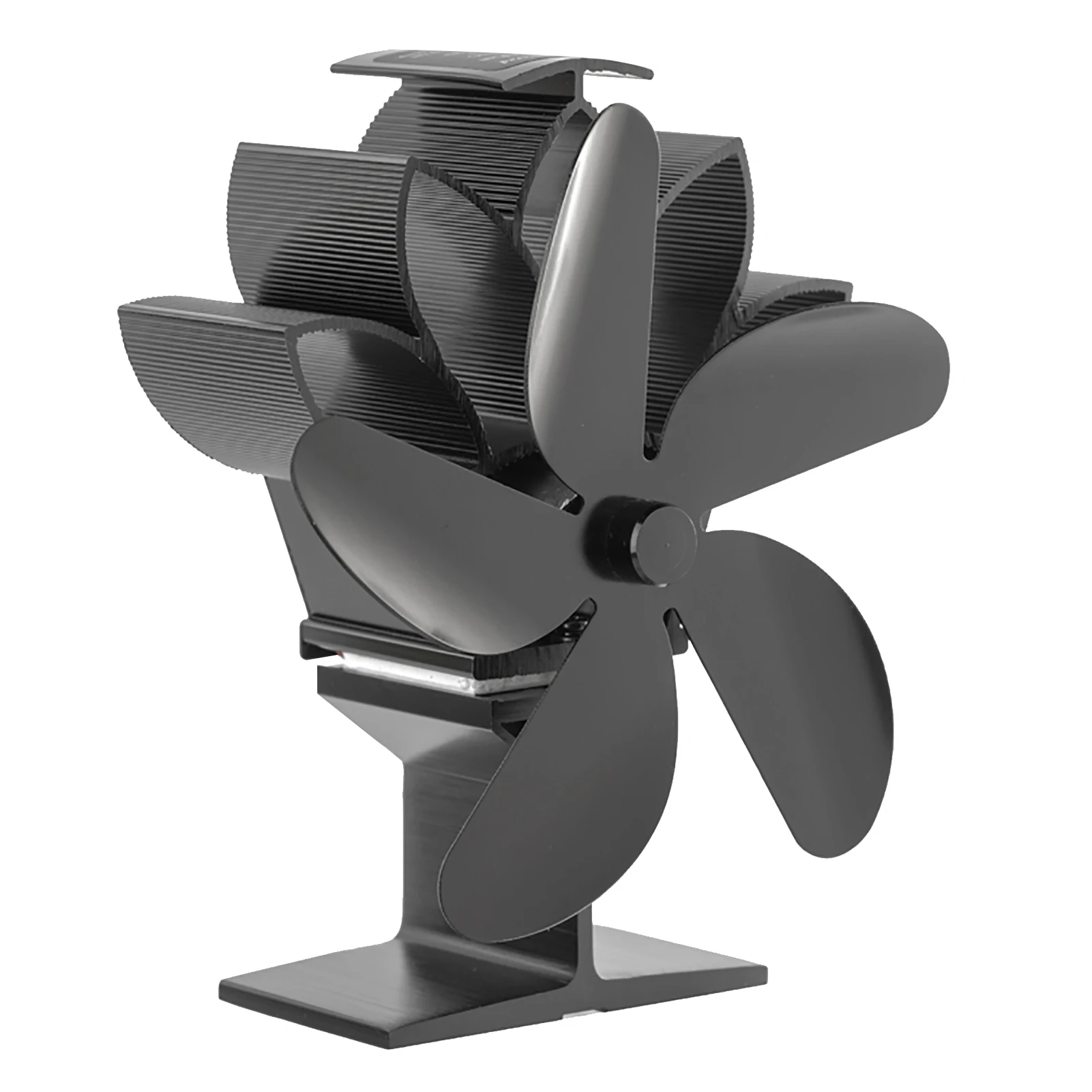 5 Blades Propeller Heat Powered Stove Fan Log Wood Burner Ecofan Quiet
