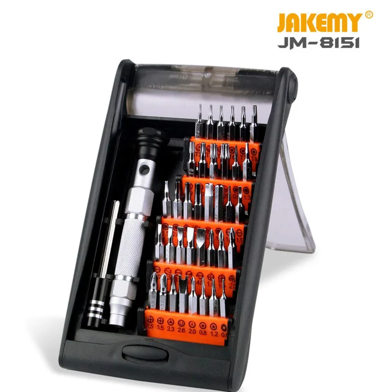 

JAKEMY Precision aluminium alloy DIY repair toolkit magnetic mini screwdriver set for cellphone computer game pad
