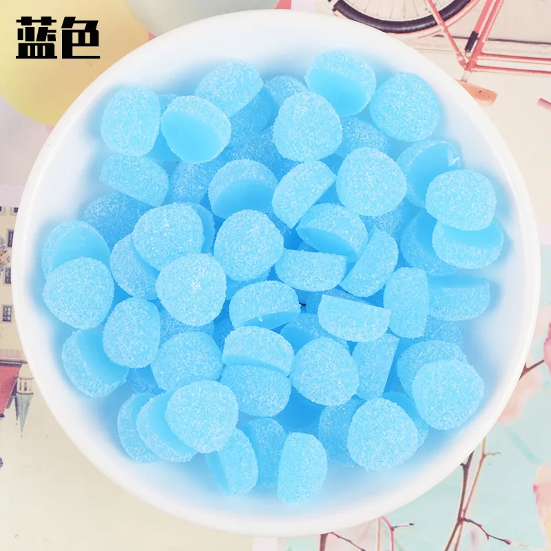50Pcs Mini Simulation Fake Candy Flatback Resin Cabochon for Scrapbooking DIY DollHouse Accessories