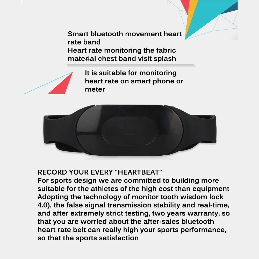 Bluetooth пояс для измерения пульса регулируемый портативный точный спортивный фитнес-аксессуары Монитор беспроводной спортивный ремень для бега