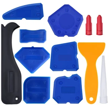 

12-Piece Set Of Caulking Tool Set Grouting Scraper Caulking Tool With Plastic Scraper Home Improvement Supplies New