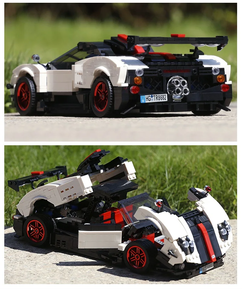 Форма король 13105 Креативная идея серии Pagani Zonda Cinque Roadster Совместимость Moc-22208 конструктор кирпичи игрушки подарки для мальчика