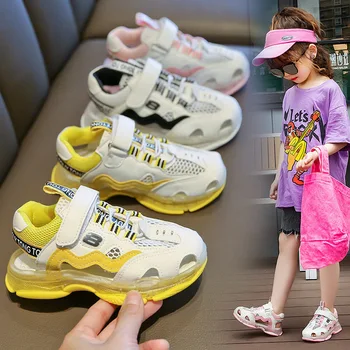 

Girls Sport Shoes Children Shoes Girls Sneakers 2020 Boys Sneakers Mesh Pu Running Shoe Kids Casual Shoe Girl Sandals Boys
