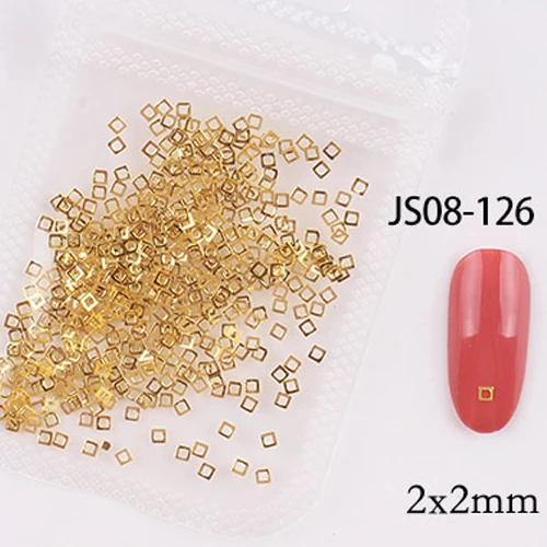 1bag approx 500pcs nail art metal rivets Nail Studs Slider Manicure metal patch for nail accessories decoration jsce-25dtrd JS08-126