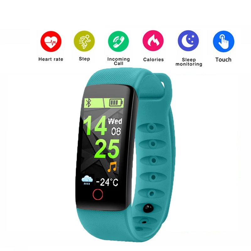 

Hot Sale IT109 Smart Bracelet USB Charging Fitness Tracker Sleep Blood Pressure Heart Rate Health Monitor Men Sports Smart Watch