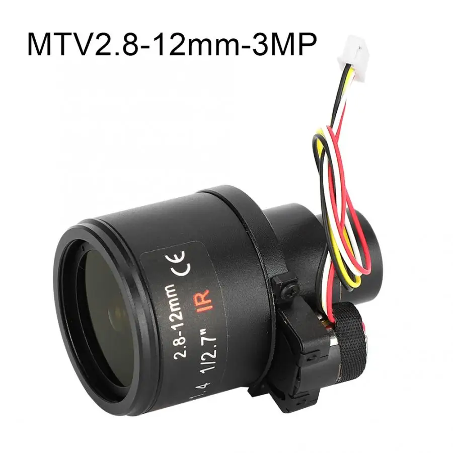 M14 Mount 3MP Motorized 2.8-12mm Varifocal CCTV Lens 1/2.7" for HD CCTV Cameras