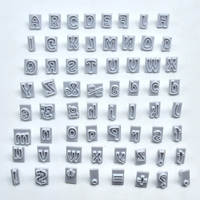 64 символа формы для выпечки торта буквы алфавита Пластик резак печенья мастики