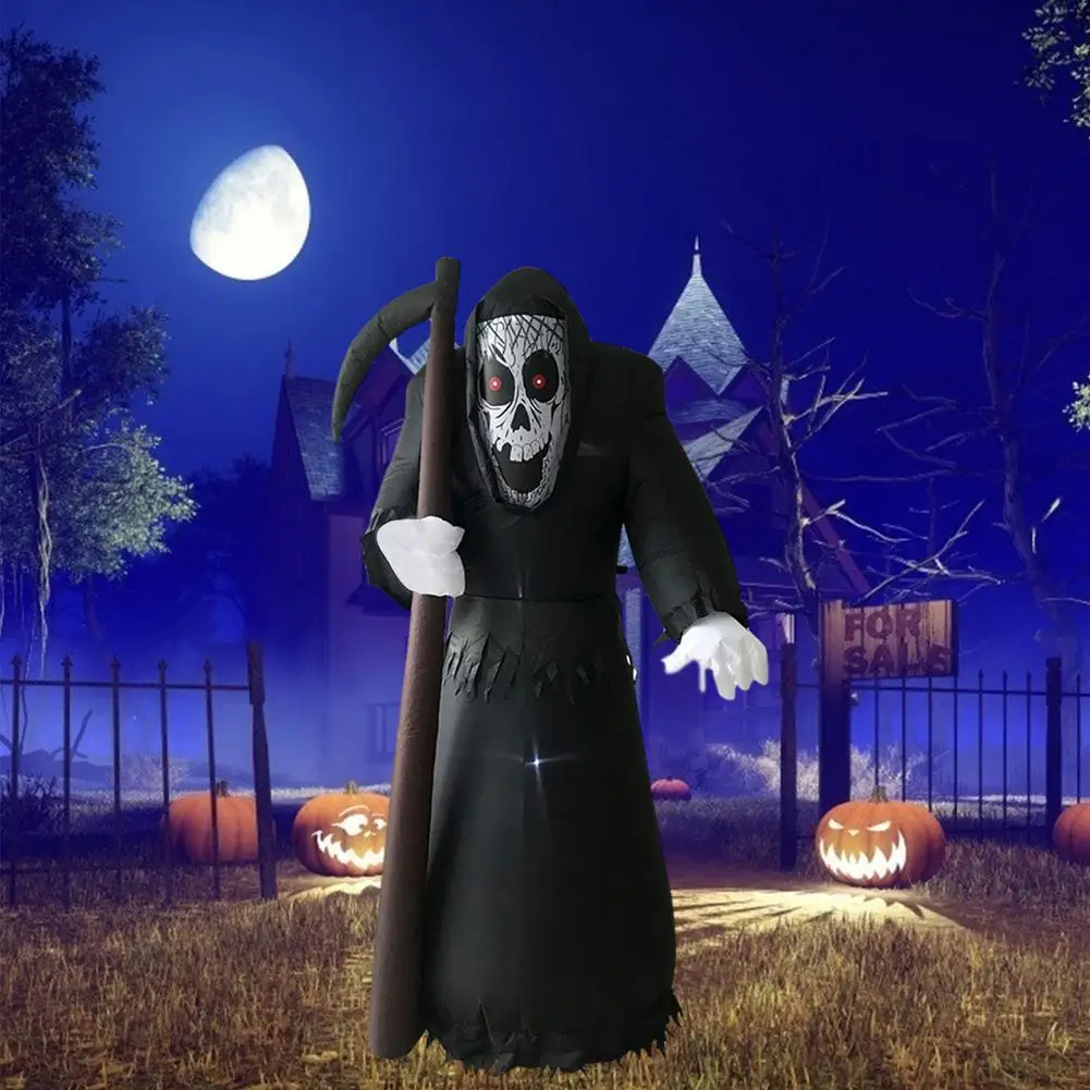 1 8 м Хэллоуин надувной Мрачный Жнец светодиодный светильник кой бог смерти