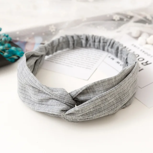 Women Cross Solid color Hair Bands Girls Print Flower Headbands Fashion Turban Make up Hair Accessories FD127 ZZFD5