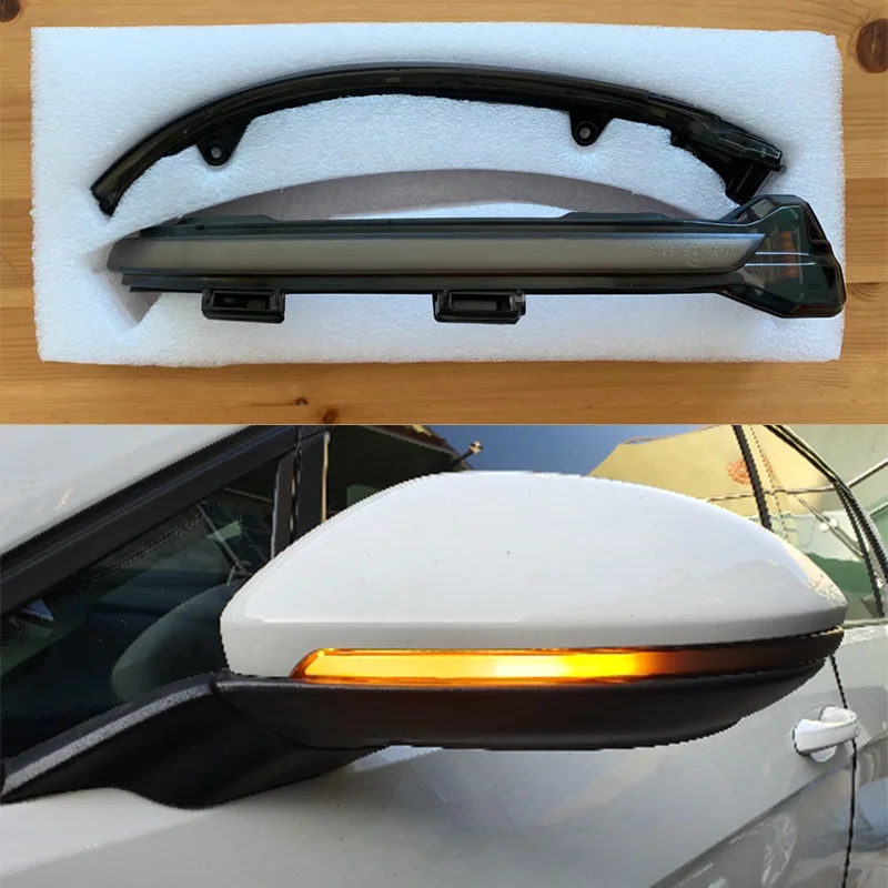 Sinal de volta dinâmico led espelho retrovisor luz indicadora para-v w golf mk7 7.5 7 g ti r gtd