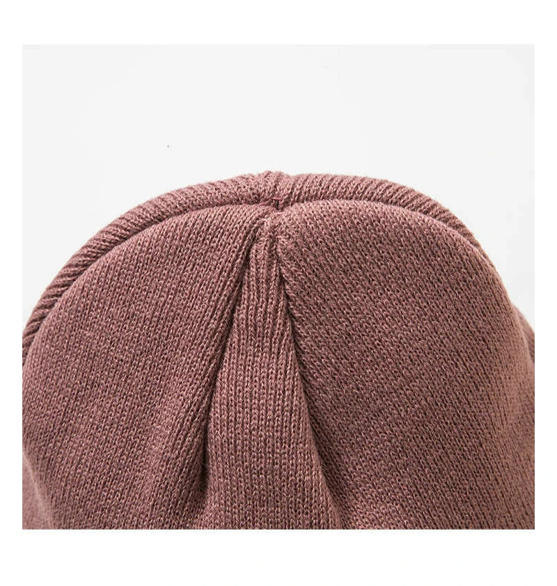Зимние вязаные шапки унисекс, одноцветные Повседневные шапки Skullies, теплые утолщенные шапки для женщин и мужчин, простые универсальные мягкие шапочки