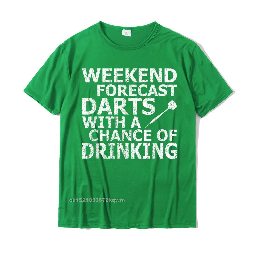 Printing T-shirts Short Sleeve Printed On New Design Young Summer Fall Tops Tees Printed On T-Shirt O Neck 100% Cotton Dart Funny Weekend Darts Drinking Gift Darts Player T-Shirt__4749 green