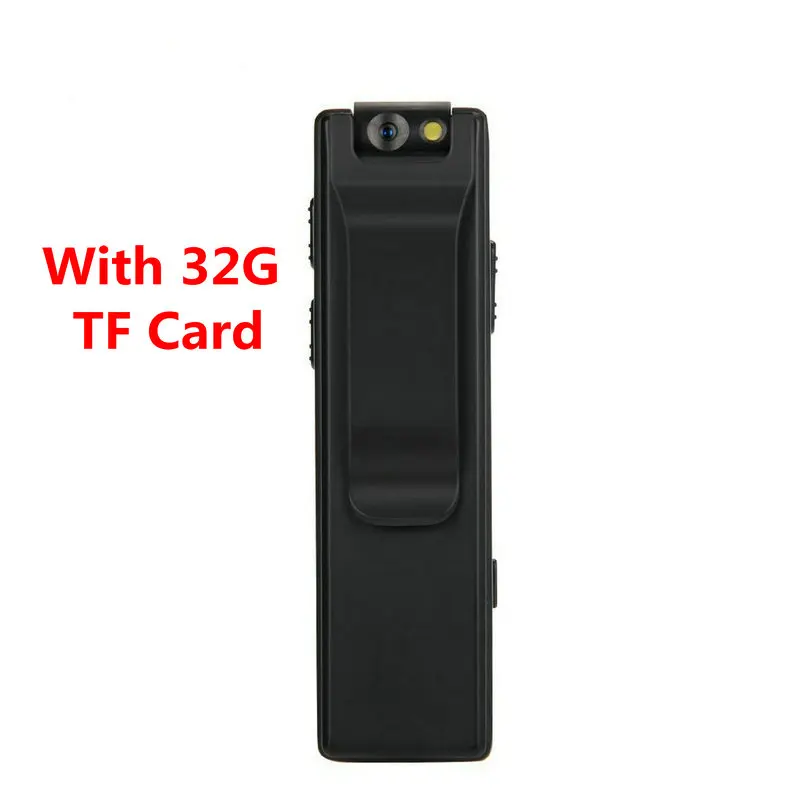 With 32GB TF Card Yinew A3 тело камера мини цифровая hd-камера микро камера магнитное движение снимка фонарик петля запись видеокамеры видео камера - Цвет: With 32GB TF Card