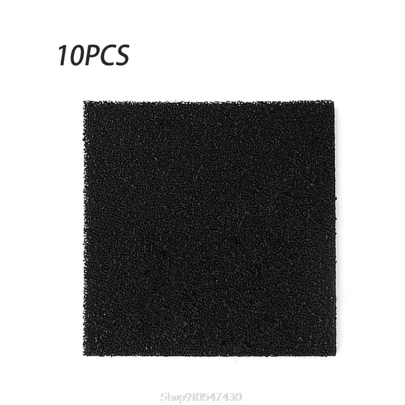 10pcs Activated Carbon Foam Black Filter Solder Smoke Absorber ESD Fume Extractor 13cm for Air Filtration Tools D17