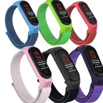 

Sport Strap For Xiaomi Mi Band 5 Strap Wristband Replacement Soft Nylon Mi5 Bracelet For Xiomi MiBand 5 Band5 Wrist Strap Correa