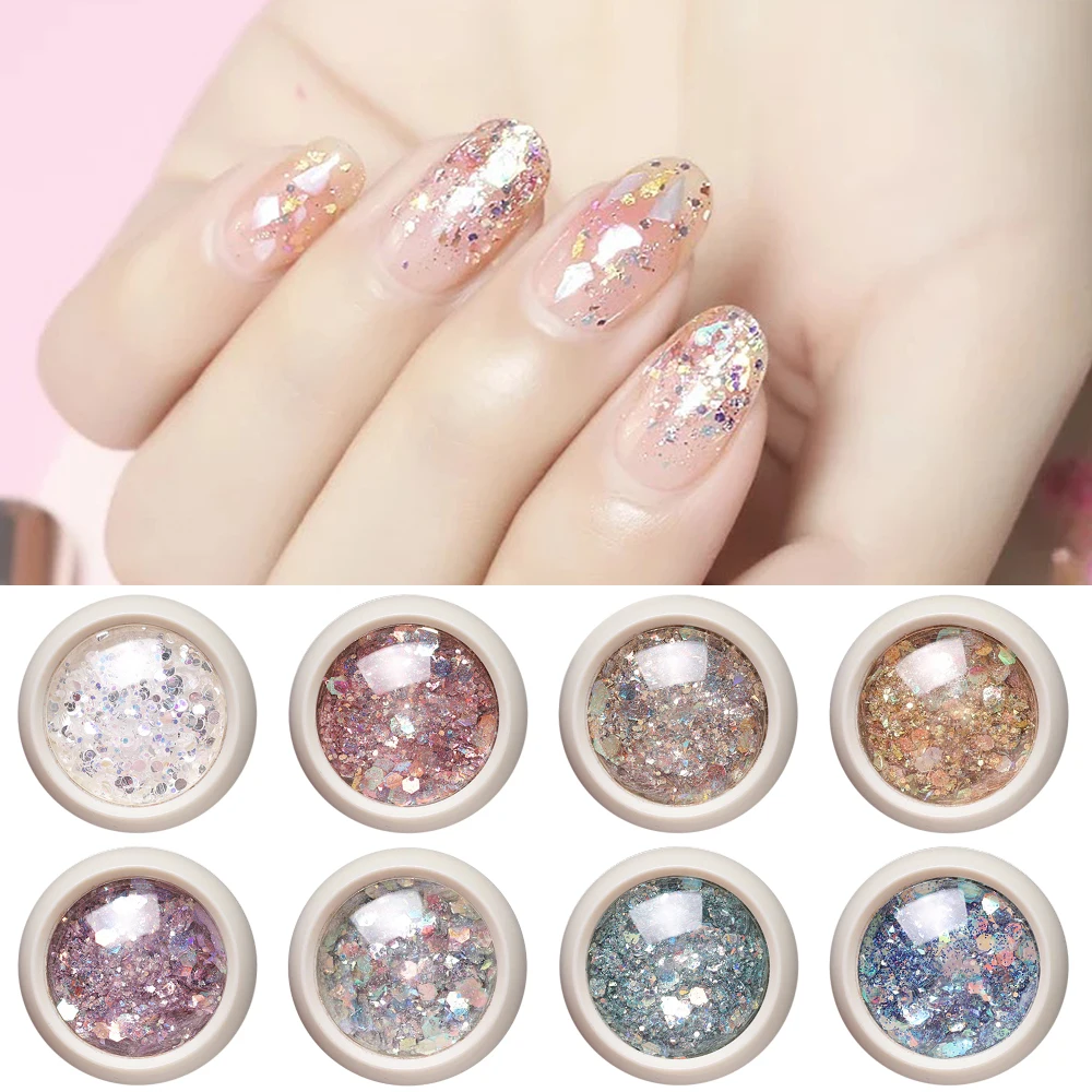 

Nail Aluminum Irregular Sequins Art Sequins Holographic Star Stickers For Nails Autumn Winter Design Decor