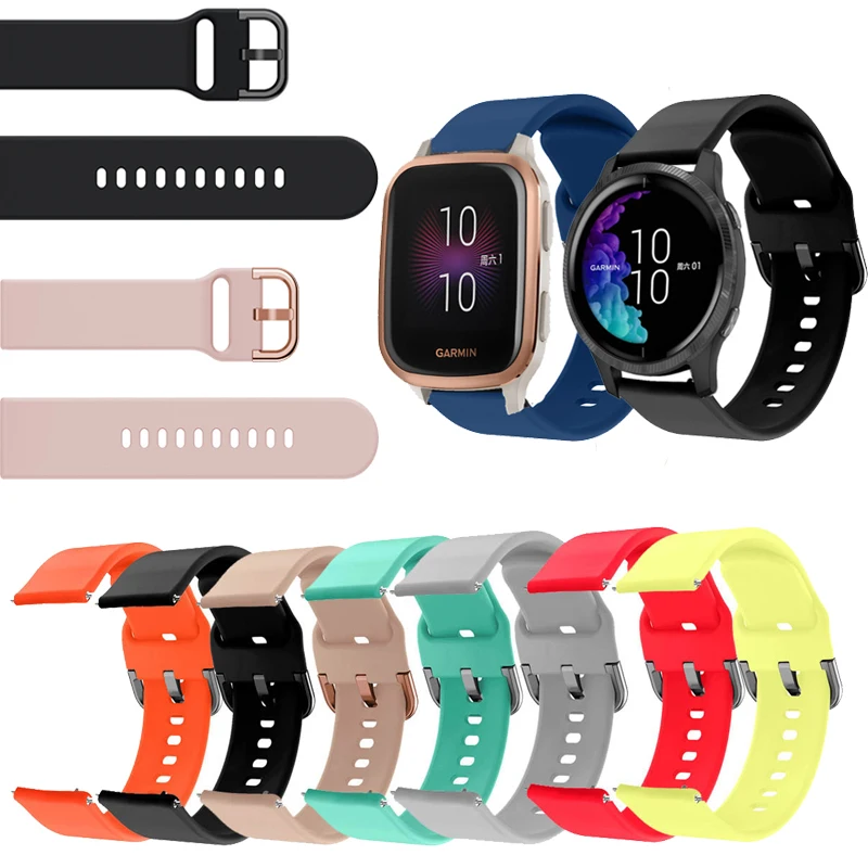 Мягкая силиконовая лента ремешок для смарт-часов Garmin Вену кв Vivomove HR / Vivoactive 3