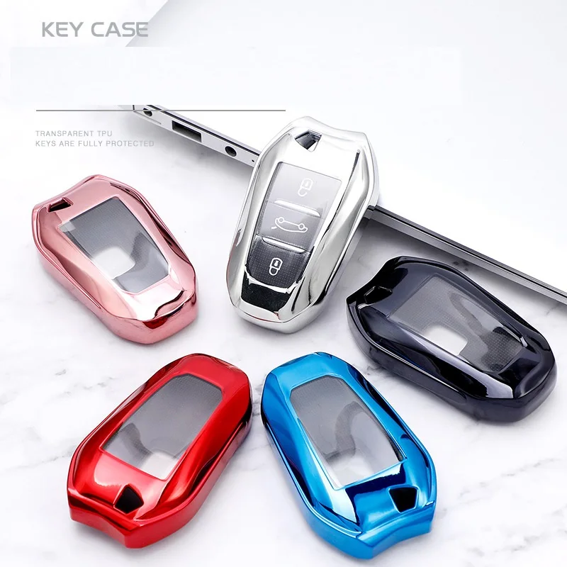 Tpu Full Protect Key Shell Cover Key Case Per Peugeot 208 308 508 3008 5008 Per Citroen C4 Picasso Ds3 Ds4 Ds5 Ds6