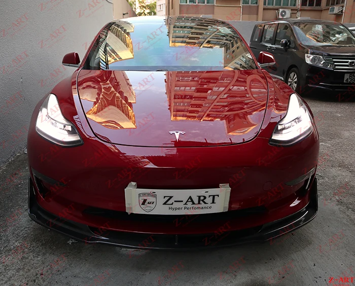 Z-ART для Tesla модель 3 комплект для тела из углеродного волокна модель 3 в углеродное волокно aerokit для Tesla модель 3 комплект для модификации кузова из углеродного волокна