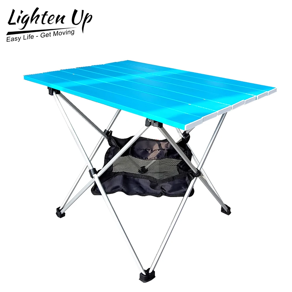 Lighten Up Outdoor Camping Barbecue Folding Table Portable Ultralight Aluminum Alloy Foldable Picnic BBQ Desk | Спорт и развлечения