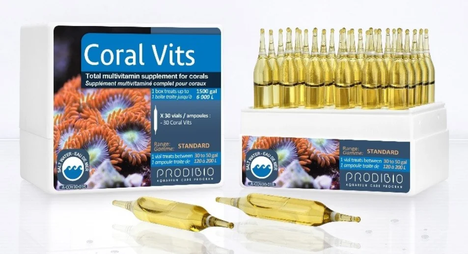 PRODIBIO Bio Coral Vits For Marine Tank Fish Food Water Treat Reef SPS LPS Aquarium Marinho Test Medication