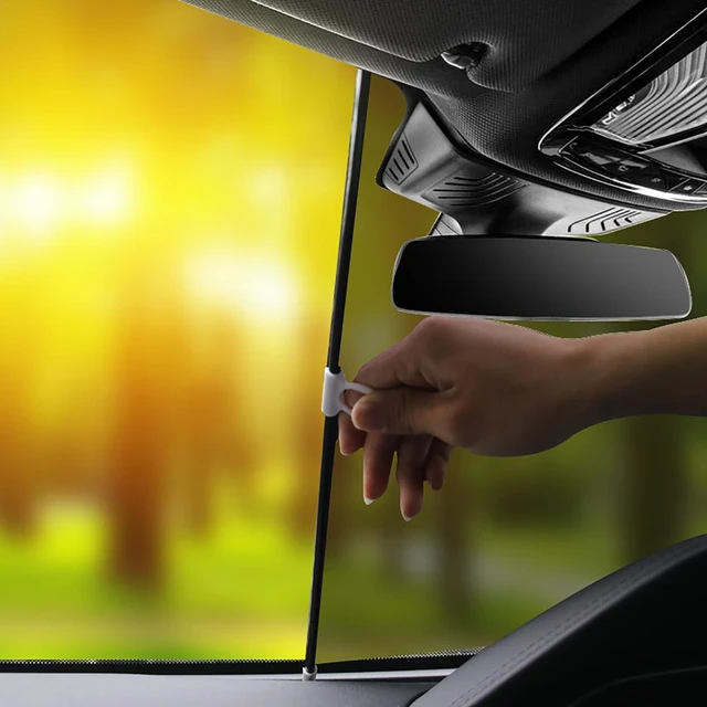 Pare-soleil rétractable automatique pour voiture, Protection solaire pour  fenêtre avant, pare-brise - AliExpress