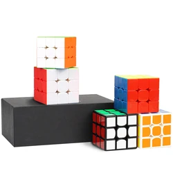 Cubo mágico clássico preto conjunto caixa de presente presente de natal para crianças terceiro pedido cubo mágico brinquedos cubo maravilha gtj50