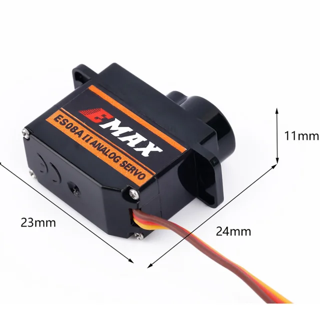 EMAX ES08A II Mini Plastic Gear Analog Servo 1.8kg-sec for RC Models 