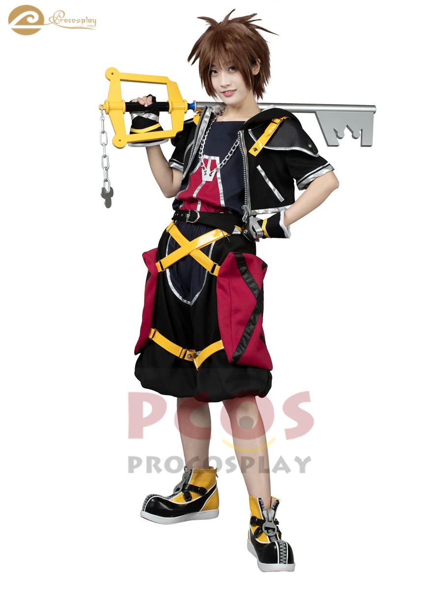 Делюкс Высокое качество Kingdom Hearts Sora 1th Косплей Костюм mp000263