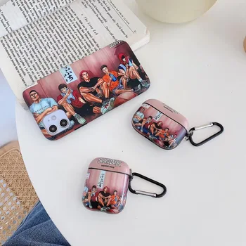 

Cartoon SLAM DUNK Case For iPhone 6 6s 7 8 Plus 11 Pro X XSM XS XR Bluetooth wireless headset Case For Apple airpods 3 2 1 pro
