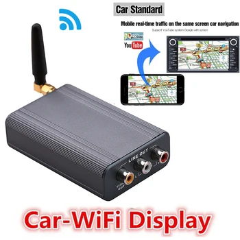 

Car Navigation Wireless Wifi Mirroring Box Display Dongle Adapter for IPhone X XS MAX XR 11 7 8 Android Phone To HDMI AV TV Car