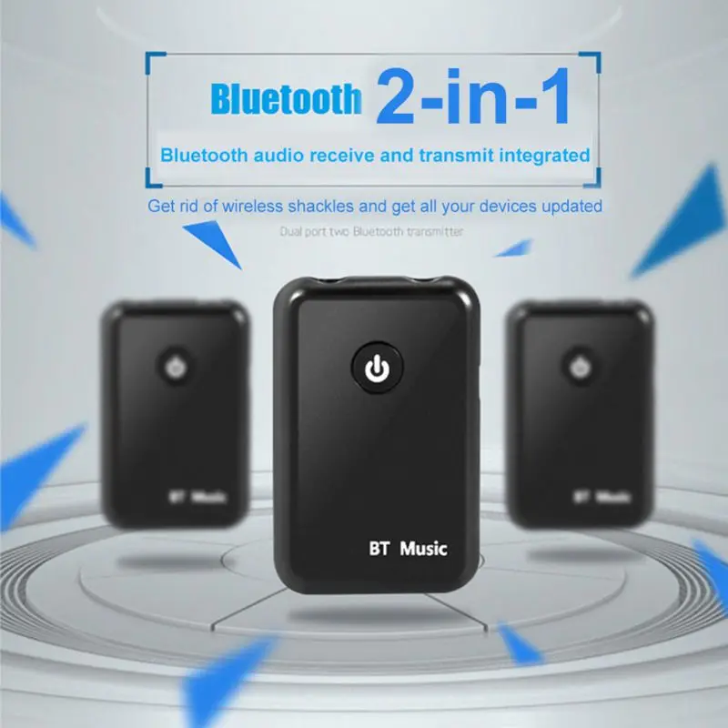 1PCS 2in1 Bluetooth Wireless Audio Transmitter Receiver 3.5mm Music Adapter