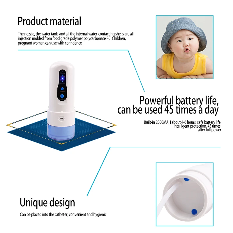 Dual-use portable tooth cleaner+Nasal aspirator flushing washing machine nasal wash high pressure w