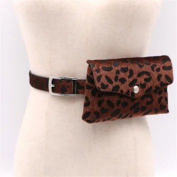 

Fanny Pack Women Belt Bag Leather Waist Bag Leopard Women's Pure Color Ring Pu Messenger Shoulder Chest Saszetka Na Biodra #T5P