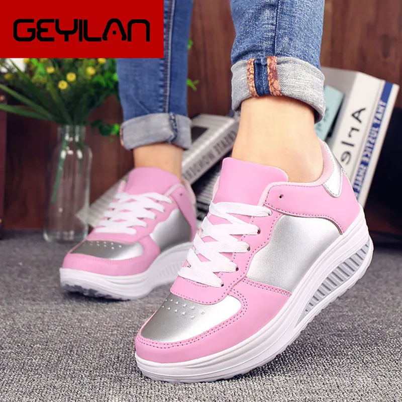 

Women Sneakers White Platform Trainers Summer Wedges Casual Shoes Basket Femme Lace Up Zapatillas Deportivas Mujer